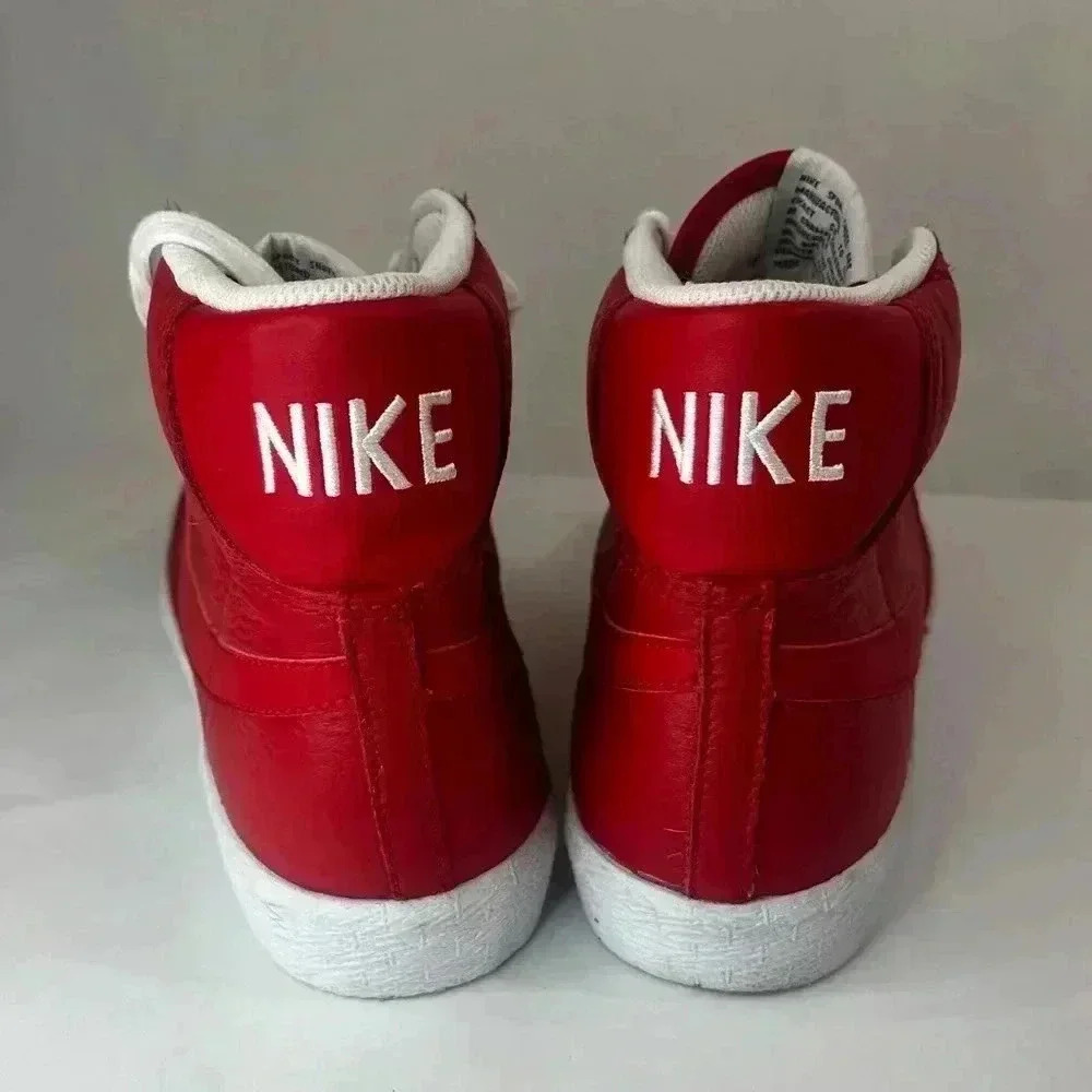 Nike Blazer Mid‎ High Premium Game Red 2016 429988-604 leather mens 9.5 - Picture 4 of 10